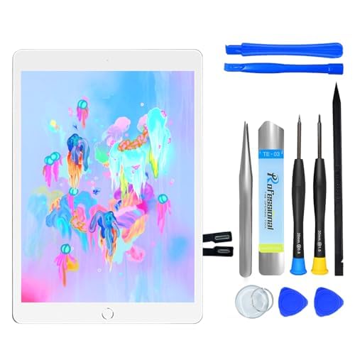 NB+ Screen Replacement For iPad 6th Generation 9.7" Touch Screen Digitizer 2018 Pre-Installed Adhesive(model:A1893 A1954) white