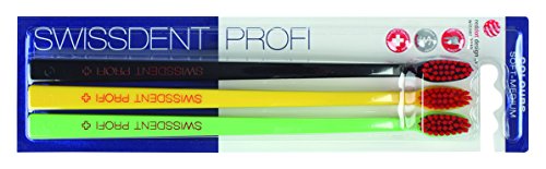 SWISSDENT Profi Colours - Spazzolino da denti Trio...