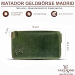Portemonnaie Damen Leder Madrid mit edler Geschenk Box, Eleganter Geldbeutel mit RFID Blocker, Luxus Frauen Portmonee Viele Kartenfächer – Bild 2