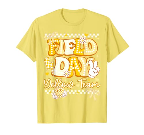 Yellow Team Happy Field Day School Trip for Teacher Student T-Shirt