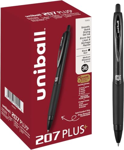 Image of uni-ball 207PLUS+ Gel, 0.7MM, Black (Pack of 216)