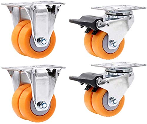 Roulettes pivotantes avec frein roulette industrielle meuble 2in