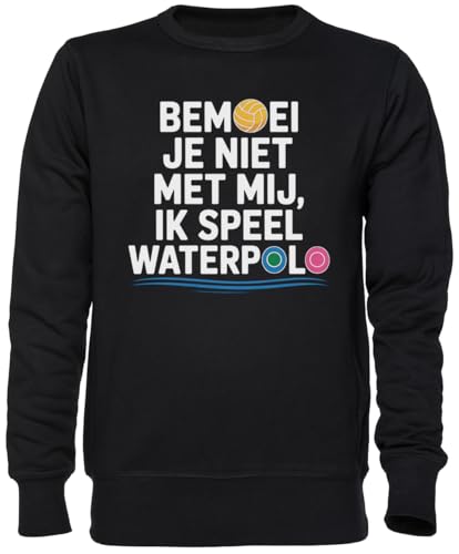 Sweat-shirt jersey waterpolo noir cadeau original pour poloïste