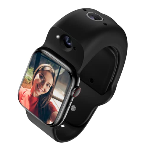 Apple Watch用スマートデュアルカメラバンド 8MPセンサー フルHD ビデオ/720P スポーツモード Pro 手ぶれ補正 WiFi BT 5 IP68防水 Siri統合