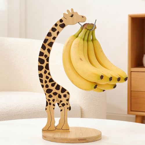 Soporte para plátanos de madera maciza robusta con diseño elegante 6