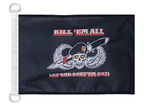 AZ FLAG Pirate Kill em all Nautical Flag 18'' x 12'', Pirates flags 30 x 45 cm, Banner 12x18 in for boat โ image 1