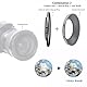 46mm auf 49mm Objektivadapter Ring,Step Up Ring Filter Adapter Kompatibel mit Allen 46mm Objektiven mit 49mm UV ND CPL Filter +1pcs Objektivreinigungstuch