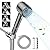 JOMST Filtered Shower Head with Handheld,High Pressure Shower Head 4 Spray Modes,Shower Head with ON/OFF Switch for Pets,Built-in Power Wash to Clean Tub,Shower Heads Combo with Stainless Steel Hose