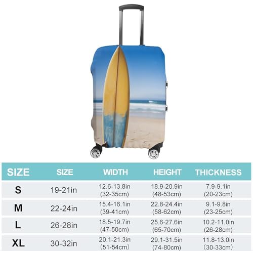 Beach Surfboard Luggage Cover Elastic Suitcase Protector Case Anti-Scratch Washable Baggage Covers Protector For Traveling, Aircraft Consignment L2