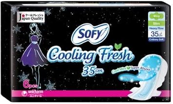 SOFY Sofy Cooling Fresh Ultra Slim with Wing 35cm 6s-Real Cool & Refreshing Feeling When Wearing