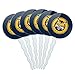 GRAPHICS & MORE Quinnipiac University Primary Logo Cupcake Picks Toppers Decoration Set of 6
