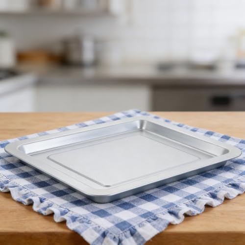 Bandeja de horno de hierro rectangular 31,5x28cm para barbacoa y pizza casera 7