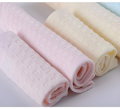 Image of ELEG & STILANCE Women & Girl Soft Thick Cotton Cute Good Look Beer Design Embossed Pattern Handkerchiefs Hanky Face Towel For Party & Other Occasion, Size (25.5cm x25.5 cm) 12 Pieces