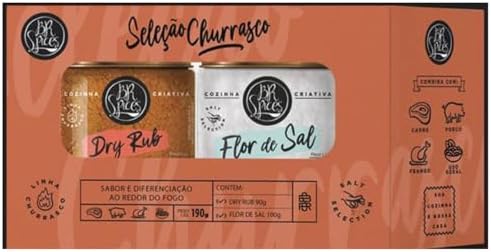 Kit Seleção Churrasco BR Spices 190G - Caixa Com 2 Potes