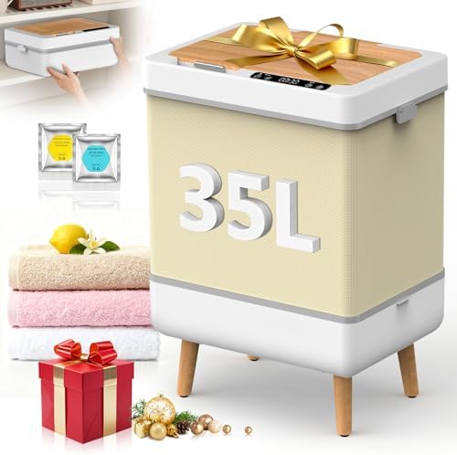 FLSEPAMB Towel Warmer for Bathroom, Home Spa & Outdoor, 35L Large Foldable Hot Towel Warmer Bucket, Fast Heating Towel Dryer & Heater, ETL Certified, House Warming Gifts New Home, Parents & Baby