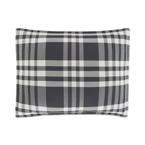 UGG 32553 Leonora California King 3-Piece Comforter Set Luxury Bedding Comforter and Two Pillow Shams Cozy Comfortable Reversible Machine Washable Hotel Style Bedding Set, King, Ocean Plaid