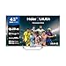 Haier QLED 4K UHD H43Q800UX, 43", Smart TV, Google TV, Dolby Atmos y Dolby Vision, HDR 10, Smart Remote Control, Google Assistant, Bluetooth 5.1, DBX TV, HDMI 2.1 x 4, Sin Marcos, 2024
