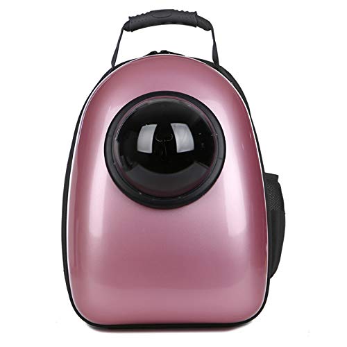 Lhh Portable Travel Pet Carrier Backpack, Bright Color Cat Dog Space Capsule Backpack Bubble Backpack with Multiple Air Vents for Cats Small Dogs & Petite Animals