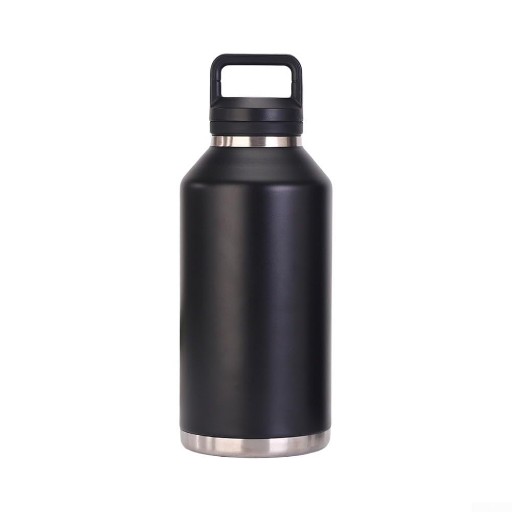 Acier inoxydable 64oz Avec paille pour poignée Acier inoxydable 64oz Avec