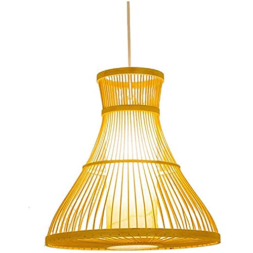 Lampe à suspension E27 en bambou contre l'éclairage agressif en cuisine et couloir