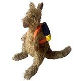 Wally The Wandering Wallaby™ Plush Stuffed Animal for Children - Ultra Soft Kangaroo Kids Toy to Inspire Travel - Perfect Travel-Themed Gift for Kids (Wally’s Signature Backpack Included!) 12 inches