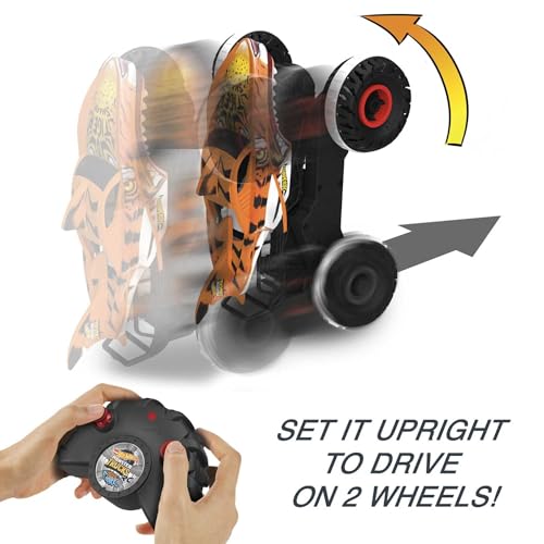 image for Hot Wheels RC Toy, Remote-Control Monster Trucks Unstoppable Tiger Sha