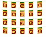 FFILL Sri Lanka Banner Flag, Sri Lanka Mini Flag Small Banner, for Party, Shops and Bars Decorations,And International Day Celebrations (Sri Lanka)