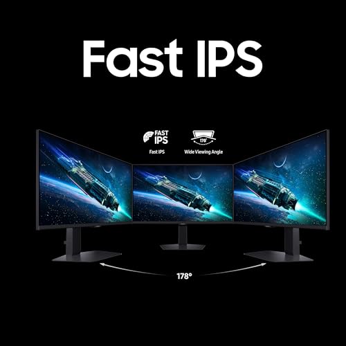 Image of Samsung 27 inch Odyssey G6 Fast IPS Gaming Monitor|QHD 2560 x 1440|350 Hz|1ms|350nits|HDR 400|FreeSync Premium|G-Sync|Ports-DP,HDMI,Headphone|Height-Tilt-Swivel-Pivot Adjustable Stand|LS27FG600EWXXL|Black