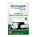 Produktbild HEITMANN pure Glanz- & Reinigungspulver | 100% feinst gemahlenes Dolomitgestein |Effektive Reinigung für Küche, Bad, Edelstahl, Silber, Messing & Sneaker | 30 g