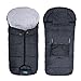 Yobee Winter Waterproof Warm Stroller Bunting Bag, Center and Botton Open for Easy in and Temperature Control, Multi Use, Toldder Size, Grey