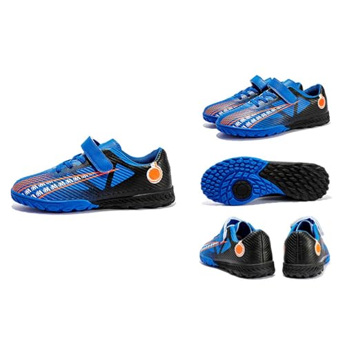 Boys Soccer Shoes Slip On Low Top Football Sneakers Athletic Sports Training Wide Breathable Trainers Outdoor3