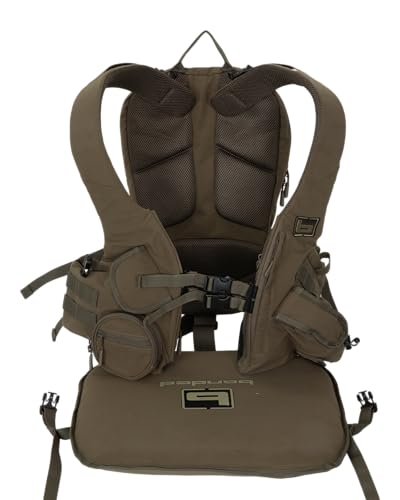 Banded Air Elite Turkey Vest – Lightweight, Breathable Hunting Vest with Padded Seat & Multiple Pockets (Oak Brown, One Size)
