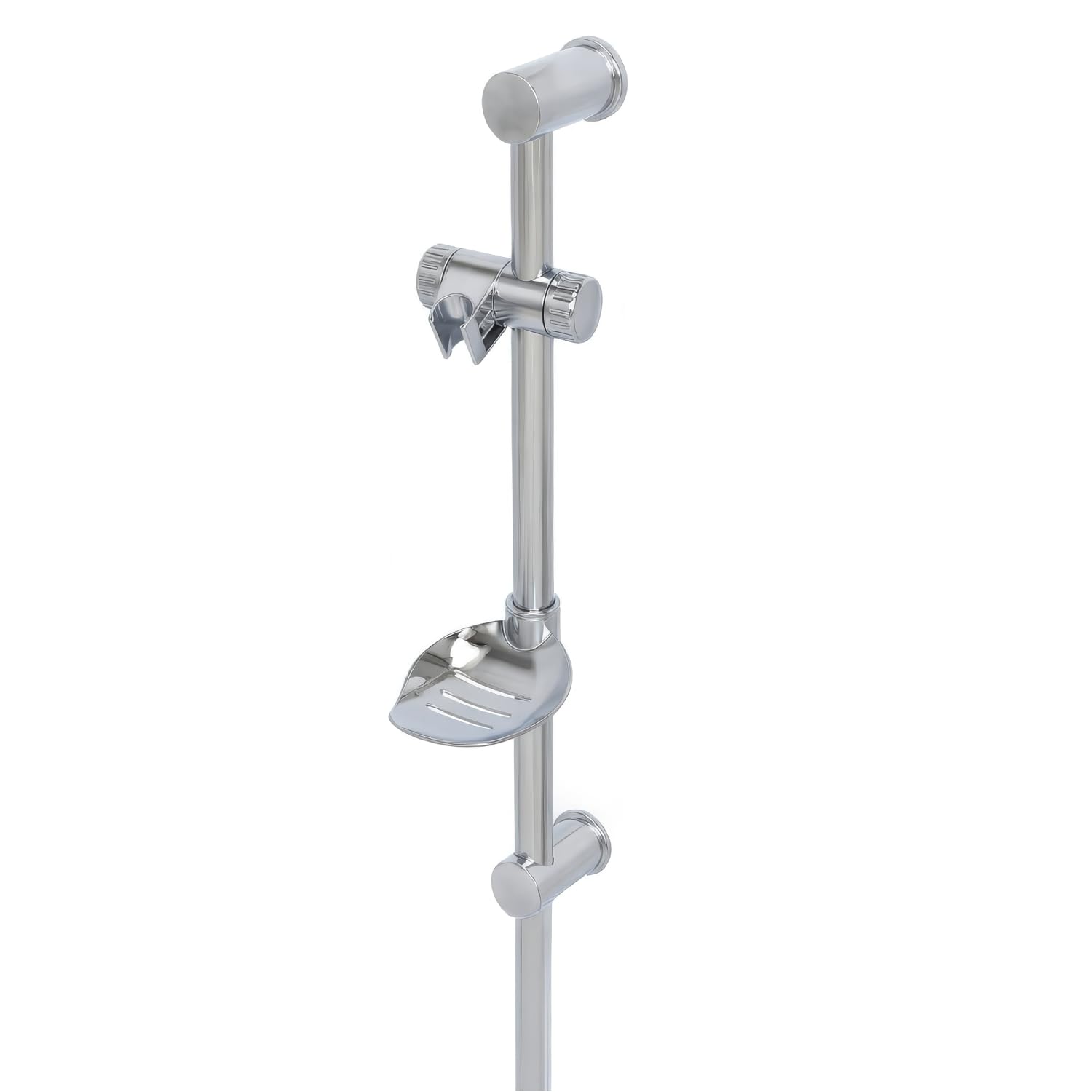Blue Canyon Freeway Shower Riser Rail – Adjustable Chrome Sliding Shower Head Holder – Wall Mounted Bathroom Fixtures – Durable Finish, Easy Install Replacement Bar