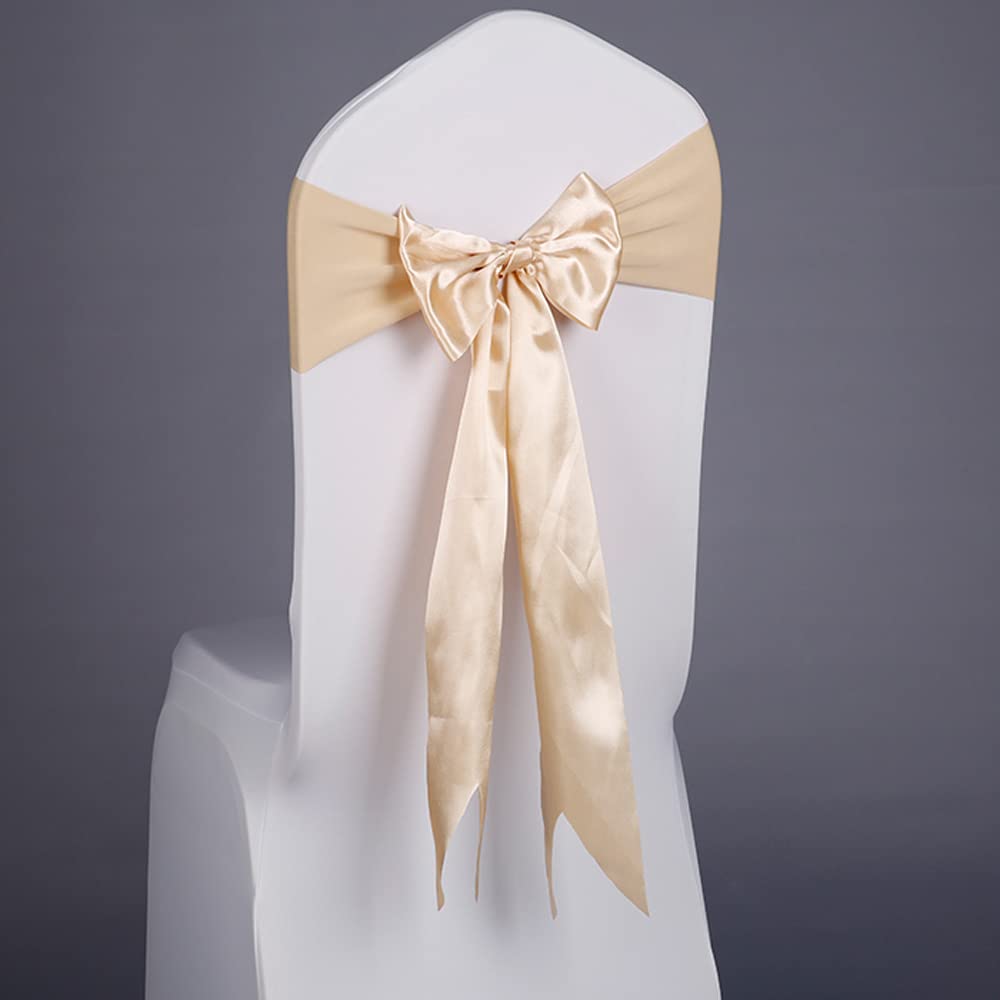 Stuhlschärpen, Stuhlabdeckungsschärpen, Hochzeitsdekoration, Gold, Schwarz, Satin, Fliege, Stuhlschärpe, Kinder, Mädchen, Junge, Taufe, Mitbringsel, Rosa, Blau, elastisches Spandex-Stuhlband, hellrosa
