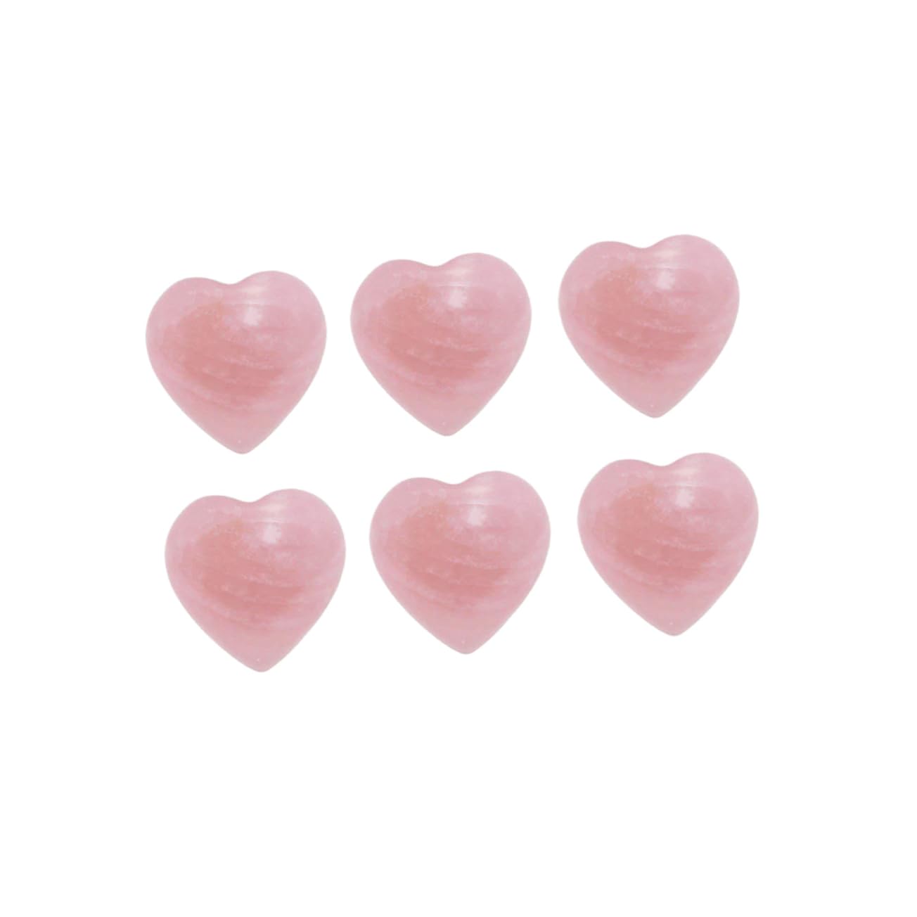 Lurrose 20stücke Herz Ornamente Aus Kristall Liebe Form Von Deko Für Hochzeiten Zuhause Und Partys Rosa