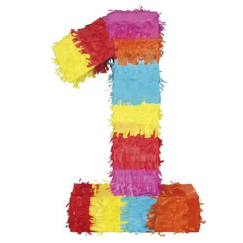 Party Factory Pinata Numbers 0-9 Kids Birthday Slap Pinata 16.5 x 13.7 x 3.1 inch Decoration Birthday Decoration (1)