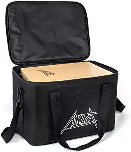 Aklot 10” Cajon Drum Compact Acoustic Jam Cajons Betula Wood Percussion Box, Internal Adjustable Snares,with Gig Bag For Kids Children 8 41MGGN5O+vL. AC