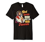Christian Racoon Lover God Loves You But I'm His Favorite Premium T-Shirt