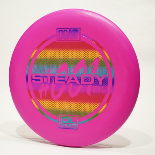 DGA DL Steady Disc Golf Putter & Approach Disc, Pick Color/Weight [Stamp & Exact Color May Vary] Pink 170-172 Grams