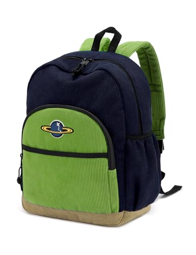 Mochila escolar de pana con hebilla de pecho anticaída para preescolar y primaria ligera