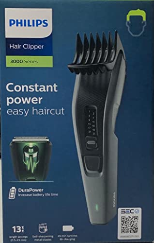 Philips Tagliacapelli serie 3000 HC3525/15 con 2 anni di garanzia mondiale da philips- Potenza costante, taglio di capelli facile