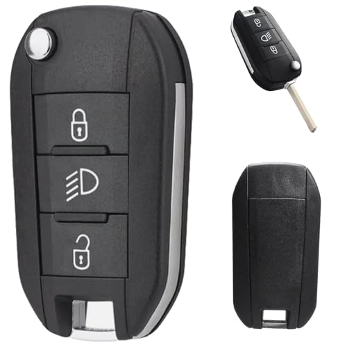 Custodia/guscio Per Telecomando Chiave Peugeot 208, 2008, 308, 508 (3 Pulsanti)