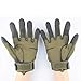 CRUSEA Leather Gloves Tactical Military Shooting Cut Resistant Waterproof Winter (L)