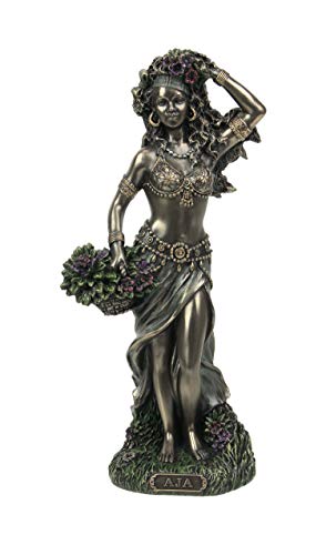 Estatua Aja Orisha de Bosque y Hierbas Bronce 8.5 in miniatura 1