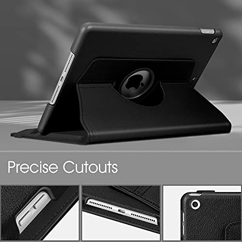 Fintie Rotating Case for iPad 9th Generation (2021) / 8th Generation (2020) / 7th Gen (2019) 10.2 Inch - 360 Degree Rotating Stand Cover with Pencil Holder, Auto Wake Sleep, Black - Image 7