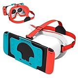 MVPTGRS Upgraded VR Headset for Original Nintendo Switch & Switch OLED Model, Virtual Reality Glasses with Adjustable HD Lenses and Comfortable Head Strap, Labo VR Kit Accessories, Switch 3D Goggles