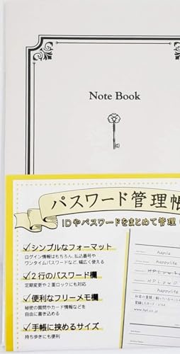 �p�X���[�h�Ǘ��� Password Notebook × �R���Z�b�g