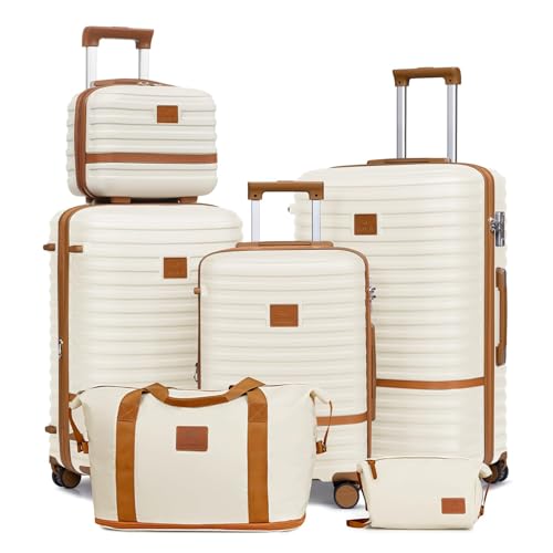 Image of Joyway Expandable Luggage Sets 5 Piece, Hard Case Suitcase Set with Spinner Wheels, Hardshell Lightweight Travel Luggage with TSA Lock