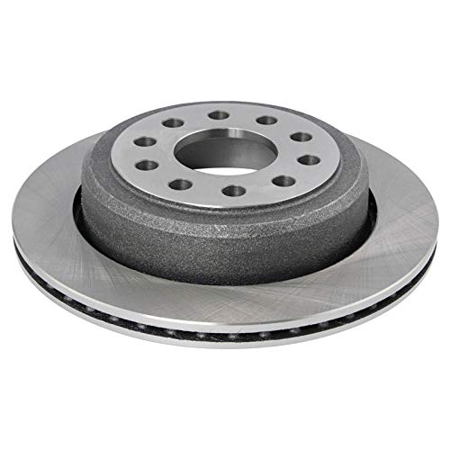 Image of TRQ Rear Brake Pad & Rotor Kit, with Chemical Kit Parking Brake Shoe Set Ceramic Compatible with 2003-2004 Lincoln Town Car