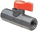 Asahi America 1076002 Labcock PVC Ball Valve, Inline, Unibody, Lever, 1/4" NPT Female